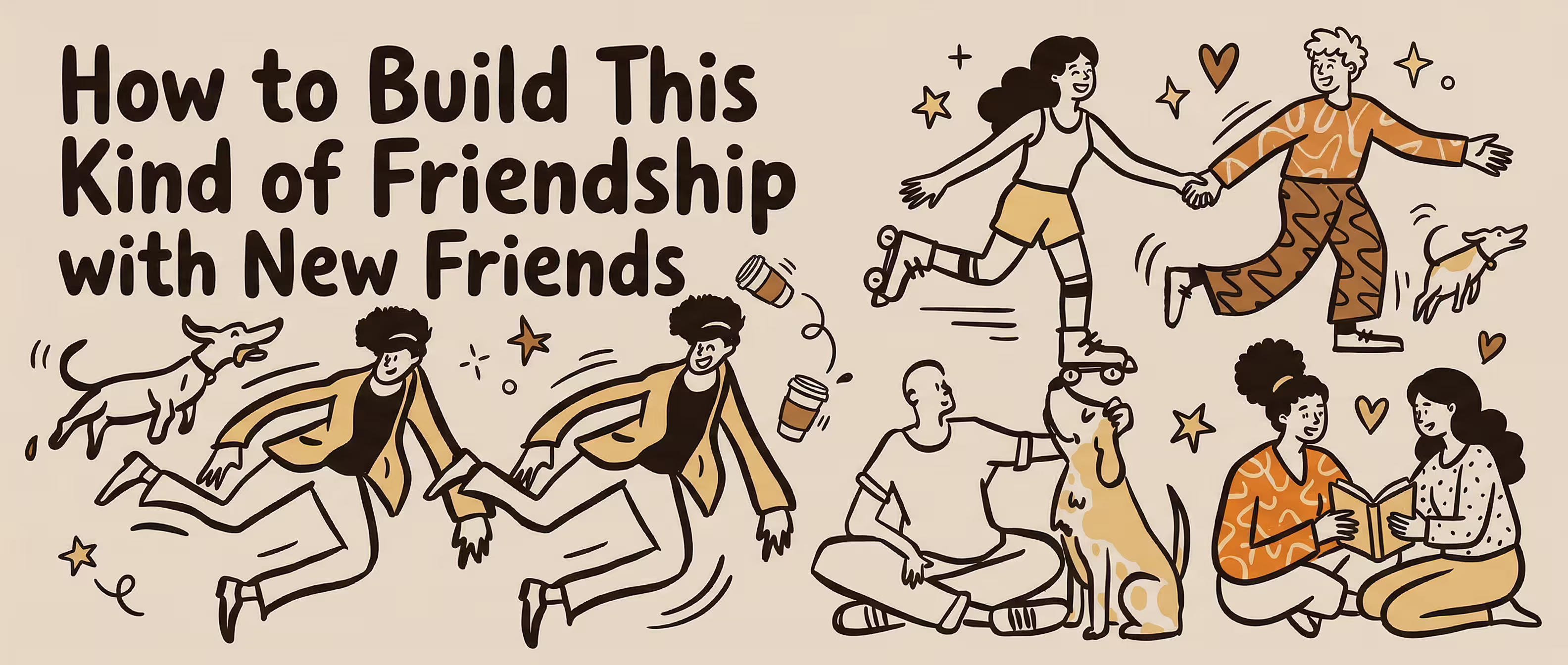 Two newer friends sharing a meaningful conversation over coffee, building the kind of trust that turns acquaintances into close friends