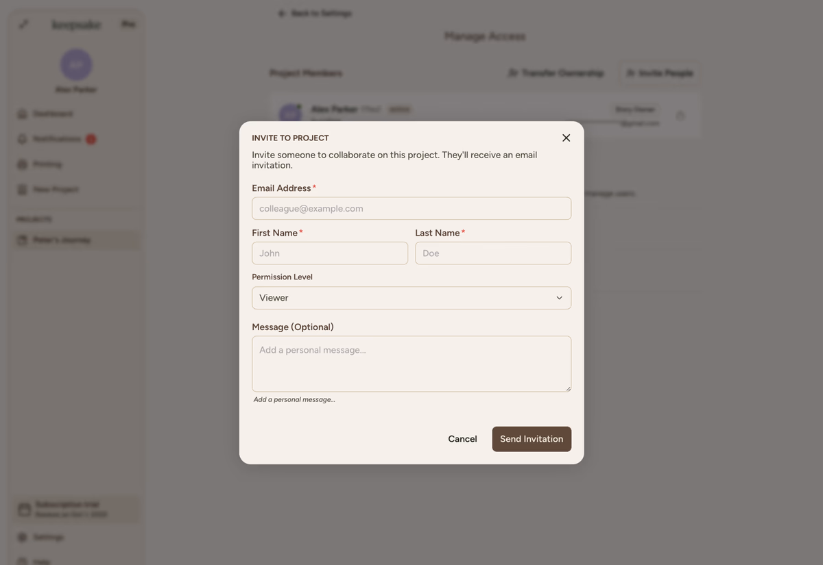 Contact details
form