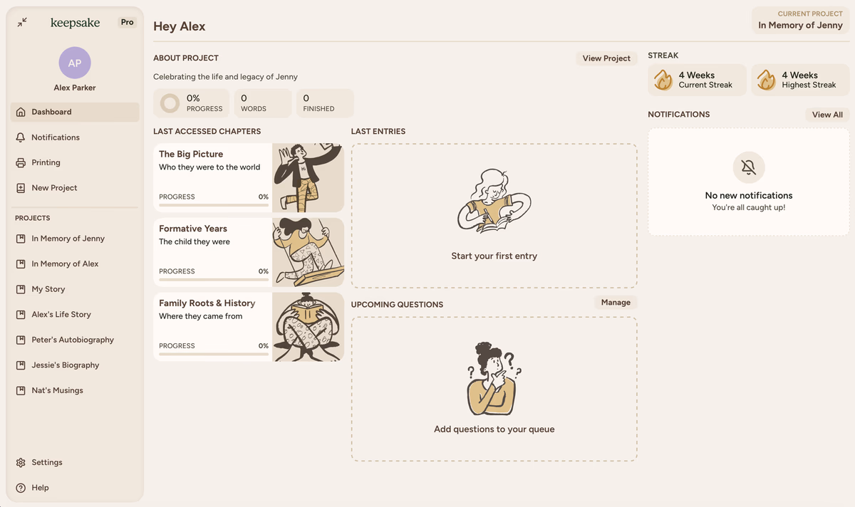 Dashboard
Overview