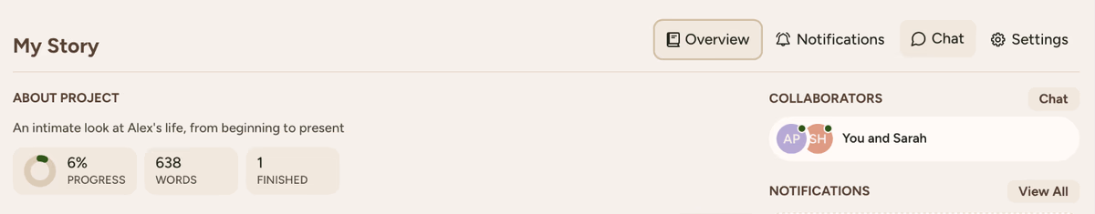 Chat tab