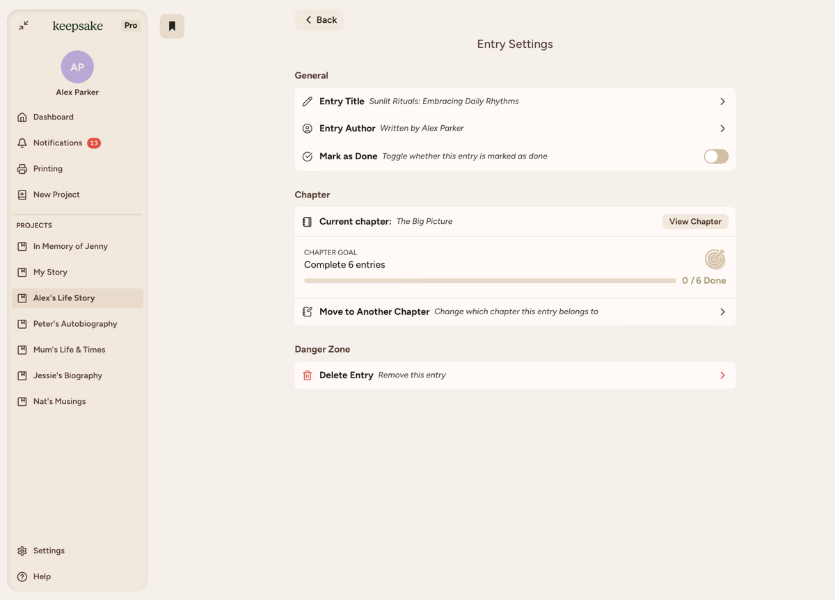 Done toggle