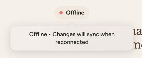 Connection
status
