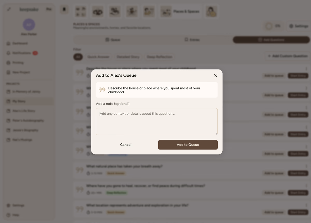 Add note
modal
